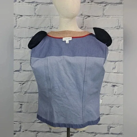 St John Sport Women's Full Zip Denim Jacket Stretch Multicolor Size Medium - Picture 15 of 16